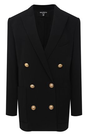 Женский жакет BALMAIN черного цвета по цене 199500 руб., арт. VF17318/V089 | Фото 1 Женский жакет BALMAIN черного цвета, арт. VF17318/V089 | Фото 1