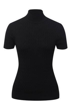 Женская шелковый пуловер DOLCE & GABBANA черного цвета по цене 85200 руб., арт. FX905T/JASNV | Фото 1 Женская шелковый пуловер DOLCE & GABBANA черного цвета, арт. FX905T/JASNV | Фото 1