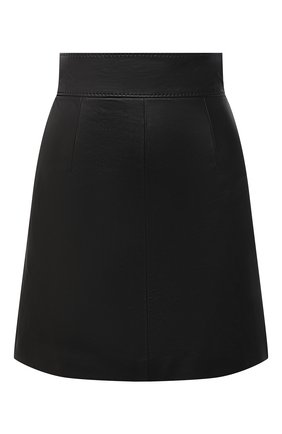 Женская кожаная юбка DOLCE & GABBANA черного цвета по цене 99500 руб., арт. F4BZ4L/HULFY | Фото 1 Женская кожаная юбка DOLCE & GABBANA черного цвета, арт. F4BZ4L/HULFY | Фото 1