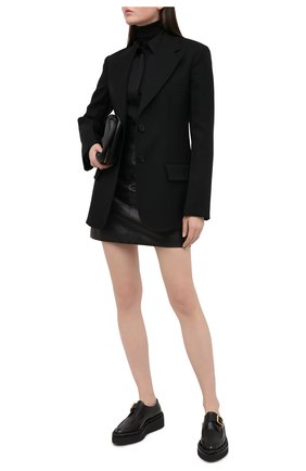 Женская кожаная юбка DOLCE & GABBANA черного цвета по цене 99500 руб., арт. F4BZ4L/HULFY | Фото 2 Женская кожаная юбка DOLCE & GABBANA черного цвета, арт. F4BZ4L/HULFY | Фото 2