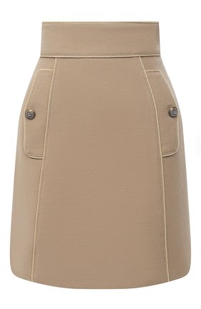 Женская шерстяная юбка DOLCE & GABBANA бежевого цвета по цене 73050 руб., арт. F4BRQT/FU2C0 | Фото 1 Женская шерстяная юбка DOLCE & GABBANA бежевого цвета, арт. F4BRQT/FU2C0 | Фото 1
