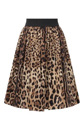 Женская хлопковая юбка DOLCE & GABBANA коричневого цвета по цене 57450 руб., арт. F4B00T/HS5E3 | Фото 1 Женская хлопковая юбка DOLCE & GABBANA коричневого цвета, арт. F4B00T/HS5E3 | Фото 1