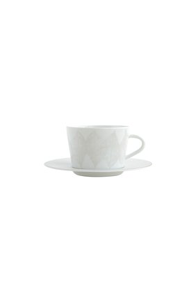 Чайная чашка с блюдцем silva BERNARDAUD серебряного цвета, арт. 1853/89 | Фото 1 (Ограничения доставки: fragile-2)