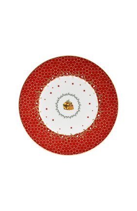 Набор noel blanc из 4-х десертных тарелок  BERNARDAUD разноцветного цвета, арт. 1916/23334 | Фото 2 (Интерьер_коллекция: Noel Blanc; Ограничения доставки: fragile-2)