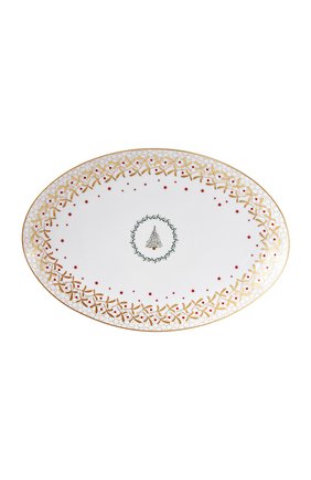 Блюдо noel blanc BERNARDAUD золотого цвета по цене 47900 руб., арт. 1916/107 | Фото 1 Блюдо noel blanc BERNARDAUD золотого цвета, арт. 1916/107 | Фото 1 (Ограничения доставки: fragile-2)