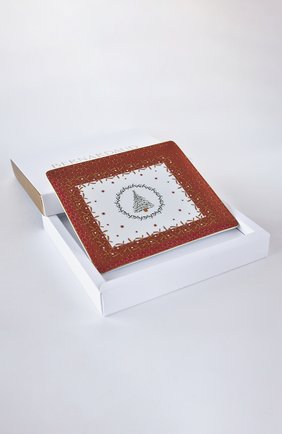 Блюдо прямоугольное noel rouge BERNARDAUD красного цвета по цене 22550 руб., арт. 1918/8230 | Фото 2 Блюдо прямоугольное noel rouge BERNARDAUD красного цвета, арт. 1918/8230 | Фото 2 (Ограничения доставки: fragile-2)