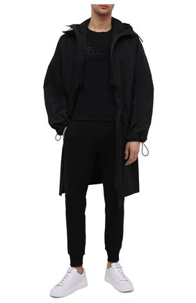 Мужская хлопковая футболка BALMAIN черного цвета по цене 36650 руб., арт. VH1EF000/B035 | Фото 2 Мужская хлопковая футболка BALMAIN черного цвета, арт. VH1EF000/B035 | Фото 2