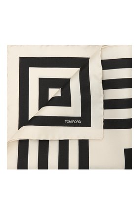 Мужской шелковый платок TOM FORD черно-белого цвета по цене 18150 руб., арт. 9TF95/TF312 | Фото 1 Мужской шелковый платок TOM FORD черно-белого цвета, арт. 9TF95/TF312 | Фото 1 (Материал: Текстиль, Шелк; Региональные ограничения белый список (Axapta Mercury): RU)