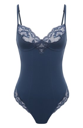 Женское боди LA PERLA синего цвета по цене 32200 руб., арт. 004274C | Фото 1 Женское боди LA PERLA синего цвета, арт. 004274C | Фото 1