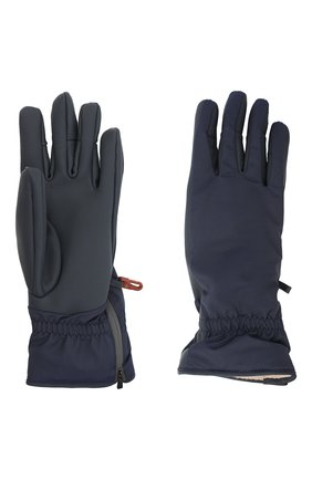 Женские перчатки icer LORO PIANA темно-синего цвета по цене 55950 руб., арт. FAL0273 | Фото 2 Женские перчатки icer LORO PIANA темно-синего цвета, арт. FAL0273 | Фото 2 (Материал: Кожа)