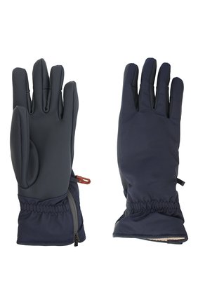 Женские перчатки icer LORO PIANA темно-синего цвета, арт. FAL0273 | Фото 2 (Региональные ограничения белый список (Axapta Mercury): RU; Материал: Натуральная кожа)