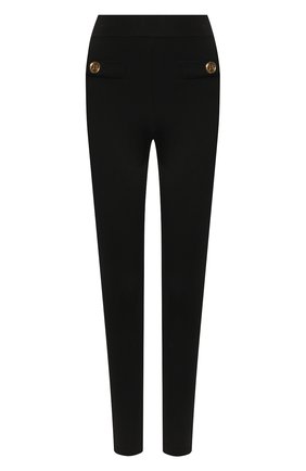 Женские леггинсы BALMAIN черного цвета по цене 89950 руб., арт. VF15354/K050 | Фото 1 Женские леггинсы BALMAIN черного цвета, арт. VF15354/K050 | Фото 1