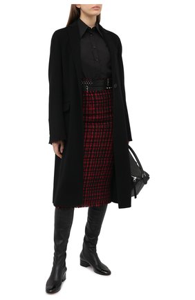 Женская хлопковая рубашка DOLCE & GABBANA черного цвета по цене 39850 руб., арт. F5N10Z/GD0F7 | Фото 2 Женская хлопковая рубашка DOLCE & GABBANA черного цвета, арт. F5N10Z/GD0F7 | Фото 2