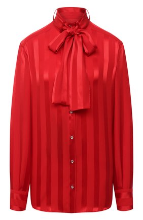 Женская шелковая блузка DOLCE & GABBANA красного цвета по цене 89950 руб., арт. F5L73T/FJ1HS | Фото 1 Женская шелковая блузка DOLCE & GABBANA красного цвета, арт. F5L73T/FJ1HS | Фото 1