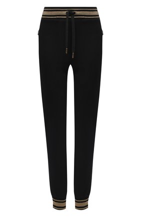 Женские хлопковые джоггеры DOLCE & GABBANA черного цвета по цене 65050 руб., арт. FTBX7Z/G7W0M | Фото 1 Женские хлопковые джоггеры DOLCE & GABBANA черного цвета, арт. FTBX7Z/G7W0M | Фото 1