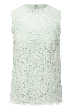 Женский топ DOLCE & GABBANA светло-зеленого цвета по цене 95200 руб., арт. F73G9T/HLMEA | Фото 1 Женский топ DOLCE & GABBANA светло-зеленого цвета, арт. F73G9T/HLMEA | Фото 1