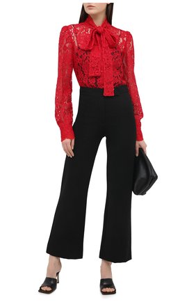 Женская блузка DOLCE & GABBANA красного цвета по цене 126000 руб., арт. F5L79T/HLMEA | Фото 2 Женская блузка DOLCE & GABBANA красного цвета, арт. F5L79T/HLMEA | Фото 2