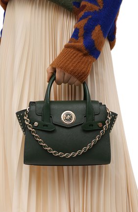 Женская сумка carmen small MICHAEL MICHAEL KORS зеленого цвета по цене 32150 руб., арт. 30F0GNMM0I | Фото 2 Женская сумка carmen small MICHAEL MICHAEL KORS зеленого цвета, арт. 30F0GNMM0I | Фото 2
