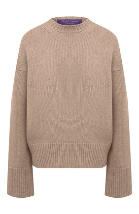 Женский свитер из кашемира и шерсти RALPH LAUREN темно-бежевого цвета по цене 126000 руб., арт. 290815906 | Фото 1 Женский свитер из кашемира и шерсти RALPH LAUREN темно-бежевого цвета, арт. 290815906 | Фото 1