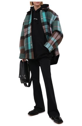 Женский хлопковое худи VETEMENTS черного цвета по цене 66100 руб., арт. UE51TR550B 1601/W | Фото 2 Женский хлопковое худи VETEMENTS черного цвета, арт. UE51TR550B 1601/W | Фото 2