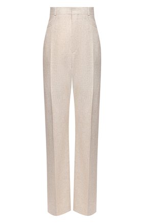 Женские брюки из льна и вискозы JACQUEMUS бежевого цвета по цене 39950 руб., арт. 203PA01/124140 | Фото 1 Женские брюки из льна и вискозы JACQUEMUS бежевого цвета, арт. 203PA01/124140 | Фото 1