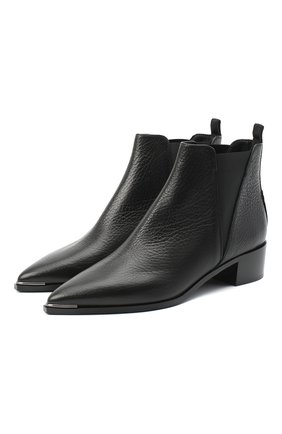 Женские кожаные ботильоны ACNE STUDIOS черного цвета по цене 43200 руб., арт. AD0269 | Фото 1 Женские кожаные ботильоны ACNE STUDIOS черного цвета, арт. AD0269 | Фото 1