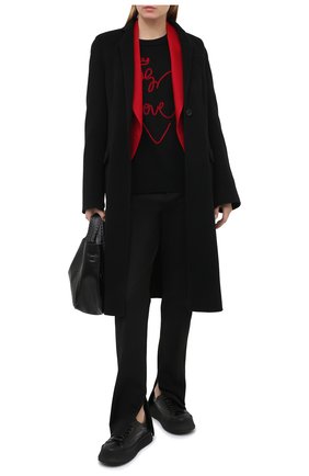 Женский шерстяной свитер DOLCE & GABBANA черного цвета по цене 88900 руб., арт. FX200Z/JAVZD | Фото 2 Женский шерстяной свитер DOLCE & GABBANA черного цвета, арт. FX200Z/JAVZD | Фото 2