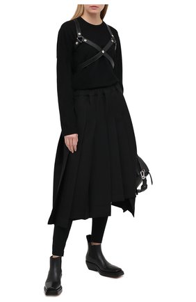 Женские леггинсы из вискозы DOLCE & GABBANA черного цвета по цене 37750 руб., арт. FTBJQT/FU78Y | Фото 2 Женские леггинсы из вискозы DOLCE & GABBANA черного цвета, арт. FTBJQT/FU78Y | Фото 2
