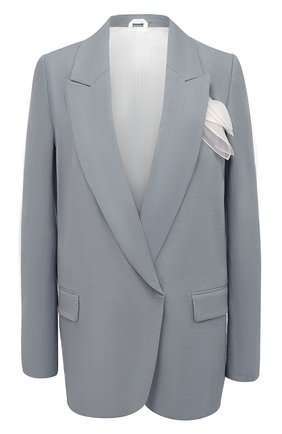 Женский жакет из хлопка и льна BRUNELLO CUCINELLI голубого цвета по цене 258500 руб., арт. MF5912103 | Фото 1 Женский жакет из хлопка и льна BRUNELLO CUCINELLI голубого цвета, арт. MF5912103 | Фото 1
