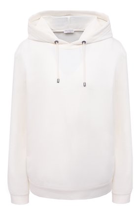 Женская хлопковое худи BRUNELLO CUCINELLI белого цвета по цене 54100 руб., арт. MH827SA309 | Фото 1 Женская хлопковое худи BRUNELLO CUCINELLI белого цвета, арт. MH827SA309 | Фото 1