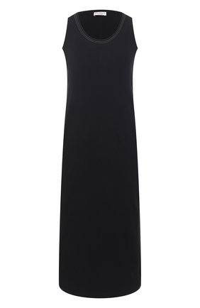 Женское хлопковое платье BRUNELLO CUCINELLI черного цвета по цене 79950 руб., арт. MH968ABV81 | Фото 1 Женское хлопковое платье BRUNELLO CUCINELLI черного цвета, арт. MH968ABV81 | Фото 1