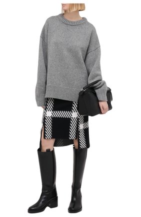 Женская юбка из вискозы STELLA MCCARTNEY черно-белого цвета по цене 68000 руб., арт. 602162/S2216 | Фото 2 Женская юбка из вискозы STELLA MCCARTNEY черно-белого цвета, арт. 602162/S2216 | Фото 2