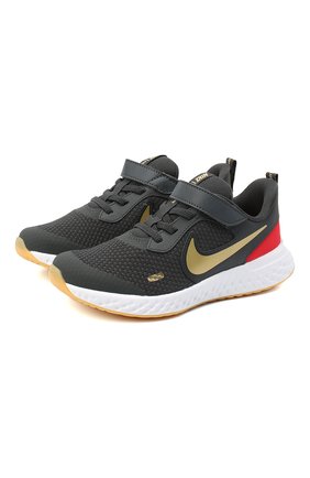 Детские кроссовки revolution 5 NIKE серого цвета по цене 2430 руб., арт. BQ5672-016 | Фото 1 Детские кроссовки revolution 5 NIKE серого цвета, арт. BQ5672-016 | Фото 1