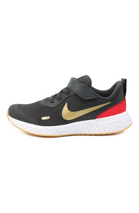 Детские кроссовки revolution 5 NIKE серого цвета по цене 2430 руб., арт. BQ5672-016 | Фото 2 Детские кроссовки revolution 5 NIKE серого цвета, арт. BQ5672-016 | Фото 2