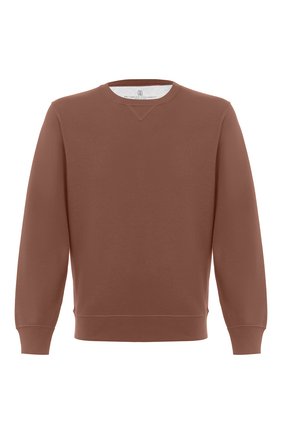 Мужской хлопковый свитшот BRUNELLO CUCINELLI коричневого цвета по цене 39950 руб., арт. M0T353511 | Фото 1 Мужской хлопковый свитшот BRUNELLO CUCINELLI коричневого цвета, арт. M0T353511 | Фото 1