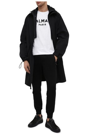 Мужская хлопковая майка BALMAIN белого цвета по цене 26050 руб., арт. VH1EC001/B043 | Фото 2 Мужская хлопковая майка BALMAIN белого цвета, арт. VH1EC001/B043 | Фото 2