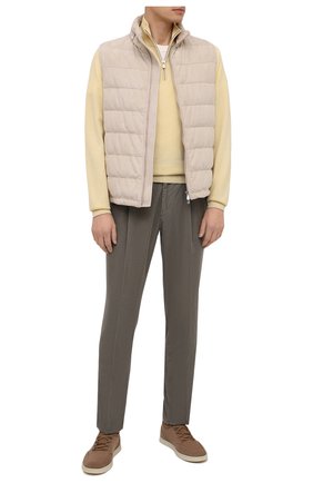 Мужской хлопковые брюки BRUNELLO CUCINELLI хаки цвета по цене 55150 руб., арт. M279DE1740 | Фото 2 Мужской хлопковые брюки BRUNELLO CUCINELLI хаки цвета, арт. M279DE1740 | Фото 2