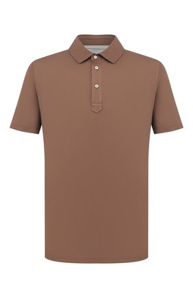 Мужское хлопковое поло BRUNELLO CUCINELLI коричневого цвета по цене 29500 руб., арт. M0T613936 | Фото 1 Мужское хлопковое поло BRUNELLO CUCINELLI коричневого цвета, арт. M0T613936 | Фото 1