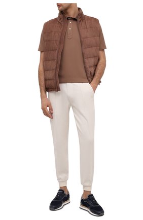 Мужское хлопковое поло BRUNELLO CUCINELLI коричневого цвета по цене 29500 руб., арт. M0T613936 | Фото 2 Мужское хлопковое поло BRUNELLO CUCINELLI коричневого цвета, арт. M0T613936 | Фото 2
