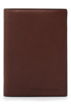 Мужской кожаная обложка для паспорта BRUNELLO CUCINELLI коричневого цвета по цене 35600 руб., арт. MWSBU371 | Фото 1 Мужской кожаная обложка для паспорта BRUNELLO CUCINELLI коричневого цвета, арт. MWSBU371 | Фото 1