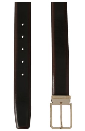Мужской кожаный ремень SANTONI темно-коричневого цвета по цене 31100 руб., арт. CM35NS003B90HNGWT50 | Фото 2 Мужской кожаный ремень SANTONI темно-коричневого цвета, арт. CM35NS003B90HNGWT50 | Фото 2