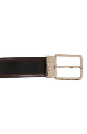 Мужской кожаный ремень SANTONI темно-коричневого цвета по цене 31100 руб., арт. CM35NS003B90HNGWT50 | Фото 3 Мужской кожаный ремень SANTONI темно-коричневого цвета, арт. CM35NS003B90HNGWT50 | Фото 3
