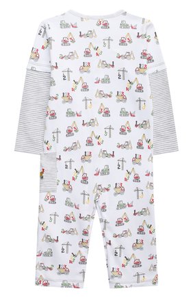 Детский хлопковый комбинезон KISSY KISSY белого цвета по цене 4270 руб., арт. KB804815I | Фото 2 Детский хлопковый комбинезон KISSY KISSY белого цвета, арт. KB804815I | Фото 2