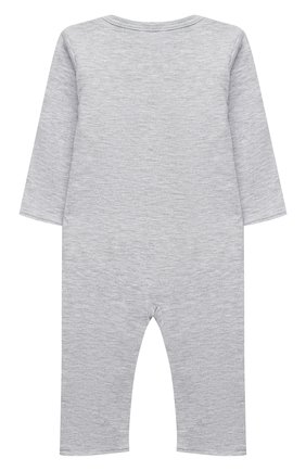 Детский хлопковый комбинезон KISSY KISSY серого цвета по цене 5785 руб., арт. KB804817I | Фото 2 Детский хлопковый комбинезон KISSY KISSY серого цвета, арт. KB804817I | Фото 2