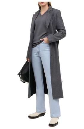 Женский шерстяной пуловер STELLA MCCARTNEY серого цвета по цене 67750 руб., арт. 602190/S2221 | Фото 2 Женский шерстяной пуловер STELLA MCCARTNEY серого цвета, арт. 602190/S2221 | Фото 2
