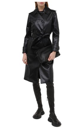 Женские кожаные ботфорты ALEXANDER MCQUEEN черного цвета по цене 116500 руб., арт. 641850/WHSS2 | Фото 2 Женские кожаные ботфорты ALEXANDER MCQUEEN черного цвета, арт. 641850/WHSS2 | Фото 2