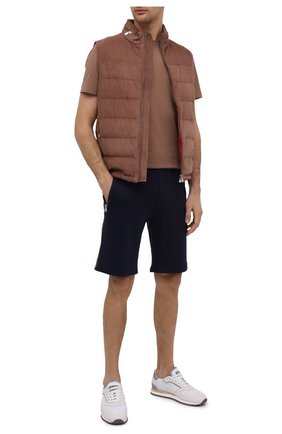 Мужские хлопковые шорты BRUNELLO CUCINELLI синего цвета по цене 52650 руб., арт. M0T353277G | Фото 2 Мужские хлопковые шорты BRUNELLO CUCINELLI синего цвета, арт. M0T353277G | Фото 2