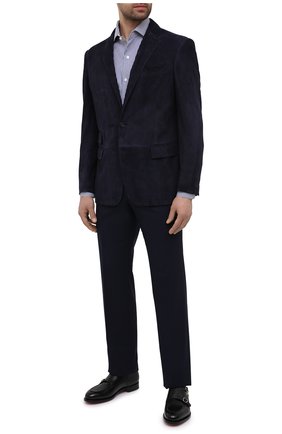Мужская хлопковая сорочка TOM FORD синего цвета по цене 61400 руб., арт. 9FT771/94S3AX | Фото 2 Мужская хлопковая сорочка TOM FORD синего цвета, арт. 9FT771/94S3AX | Фото 2 (Случай: Формальный; Длина (для топов): Стандартные; Рубашки М: Slim Fit; Рукава: Длинные; Материал внешний: Хлопок; Манжеты: На пуговицах; Принт: Полоска; Мужское Кросс-КТ: Сорочка-одежда; Стили: Классический; Воротник: Акула; Региональные ограничения белый список (Axapta Mercury): RU)