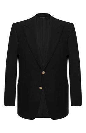 Мужской пиджак TOM FORD черного цвета по цене 299500 руб., арт. 950R28/11HA40 | Фото 1 Мужской пиджак TOM FORD черного цвета, арт. 950R28/11HA40 | Фото 1