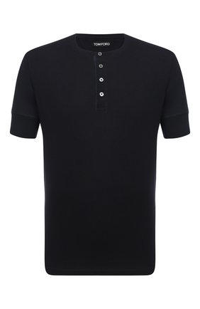 Мужская хлопковая футболка TOM FORD темно-синего цвета по цене 38000 руб., арт. BW402/TFJ957 | Фото 1 Мужская хлопковая футболка TOM FORD темно-синего цвета, арт. BW402/TFJ957 | Фото 1